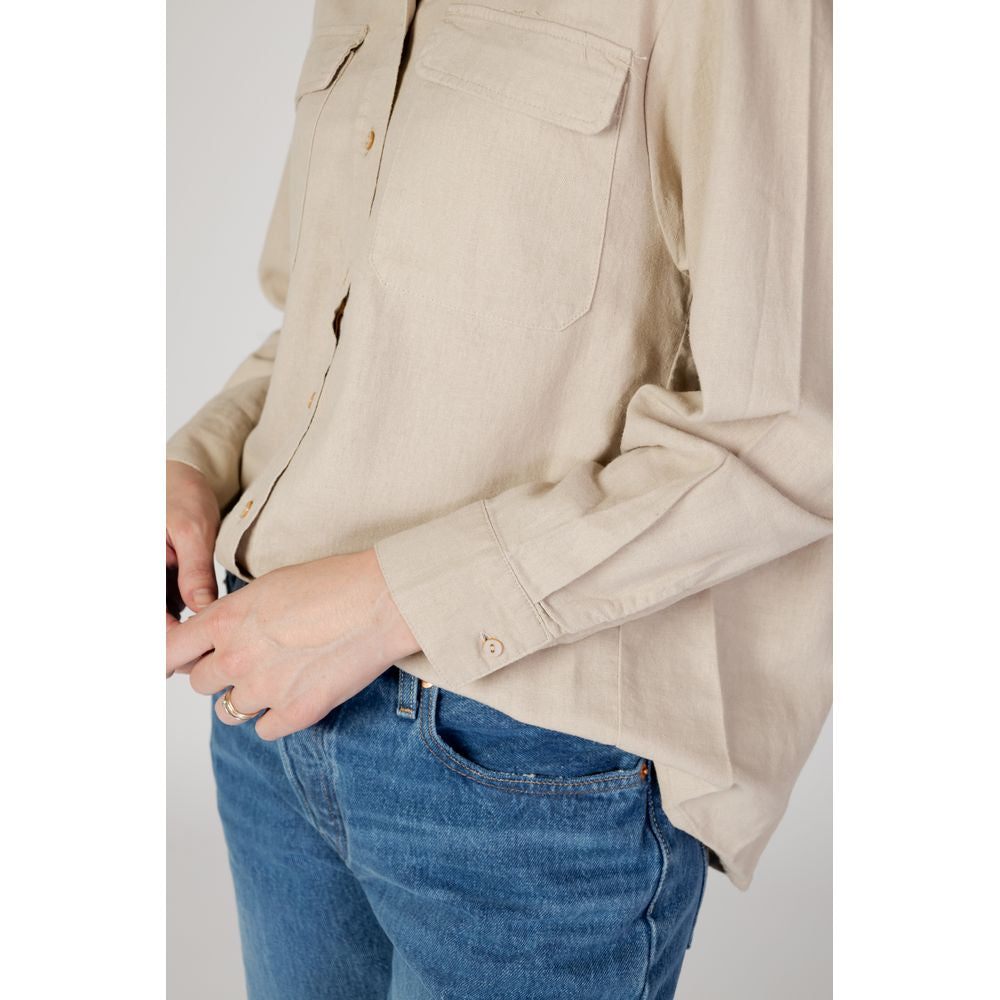 Beige Linen Shirt