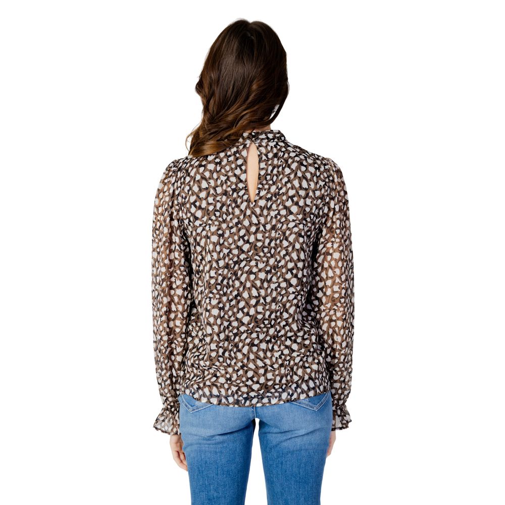 Schwarzes Hemd aus recyceltem Polyester
