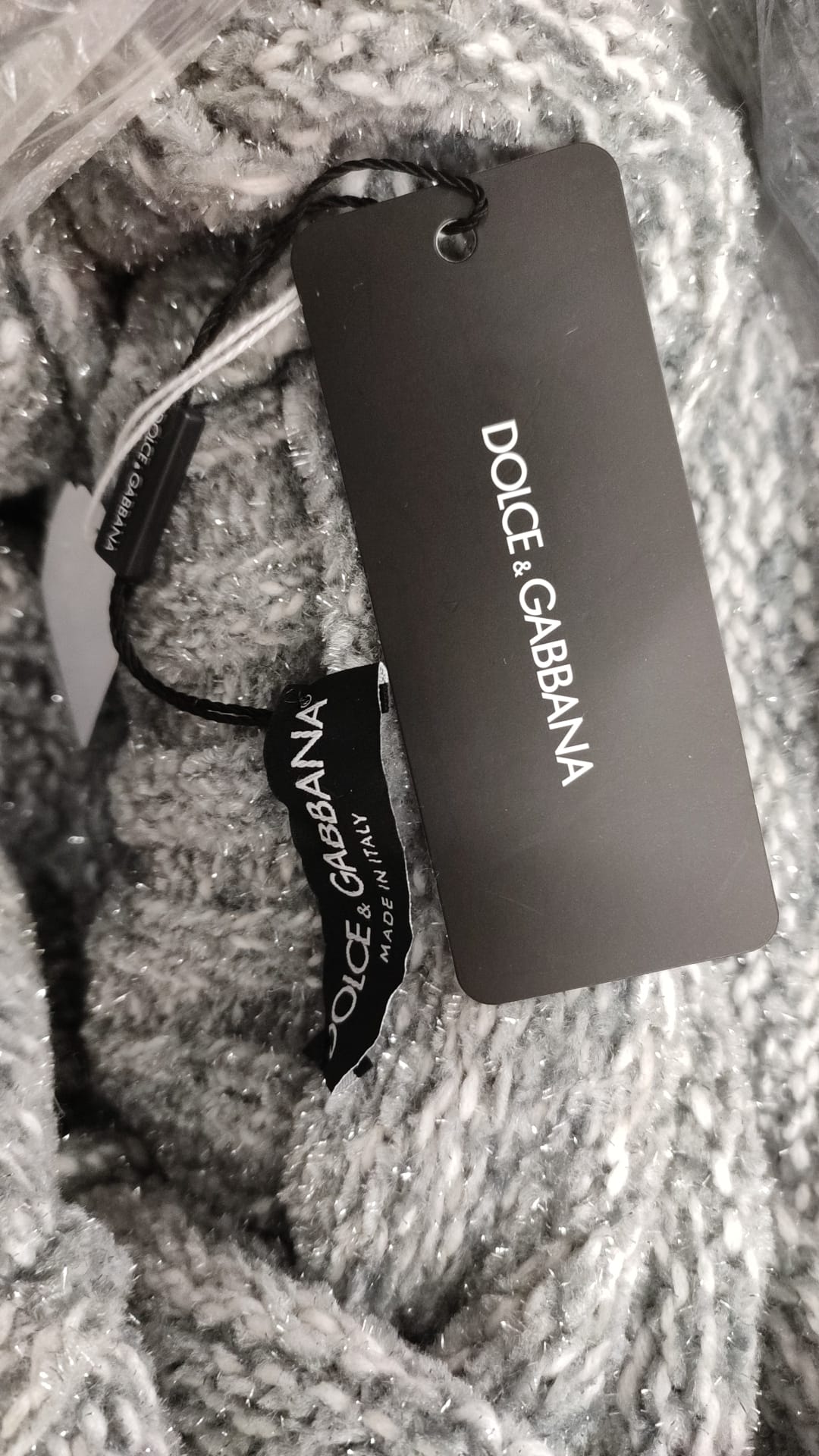 Elegante maglione dolcevita in misto cashmere grigio