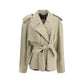 Kurzer Trenchcoat im Raw-Cut-Stil