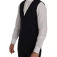 Blue Waistcoat Wool Stretch STAFF Vest