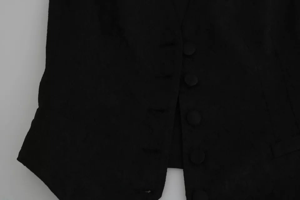 Gilet in pizzo nero, gilet sottile, top in seta