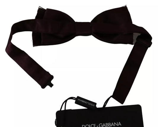 Papillon classico in seta rosso bordeaux