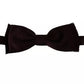 Papillon classico in seta rosso bordeaux