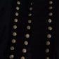 Black Button Embellished Military Jacket