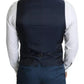 Navy Blue Men Formal Dress Waistcoat Vest