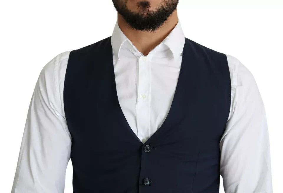 Marineblaue Herren Weste für formelle Anlässe