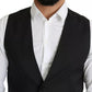 Black Men Formal STAFF Dress Waistcoat Vest