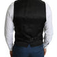 Black Men Formal STAFF Dress Waistcoat Vest