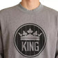 Grauer Pullover aus Baumwolle von Crown King