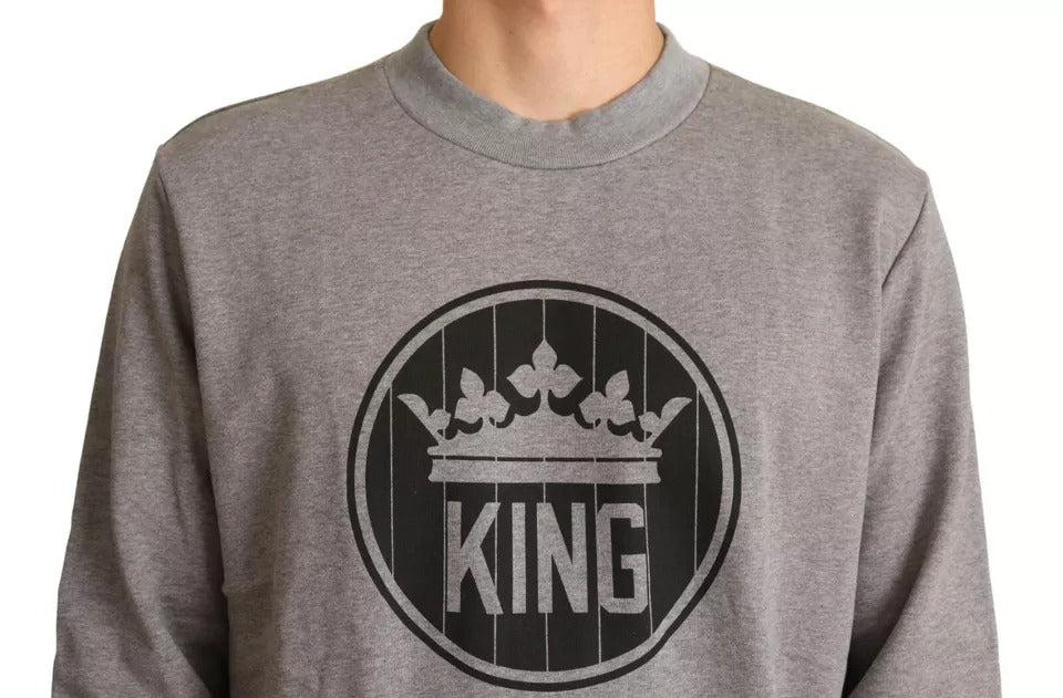 Grauer Pullover aus Baumwolle von Crown King