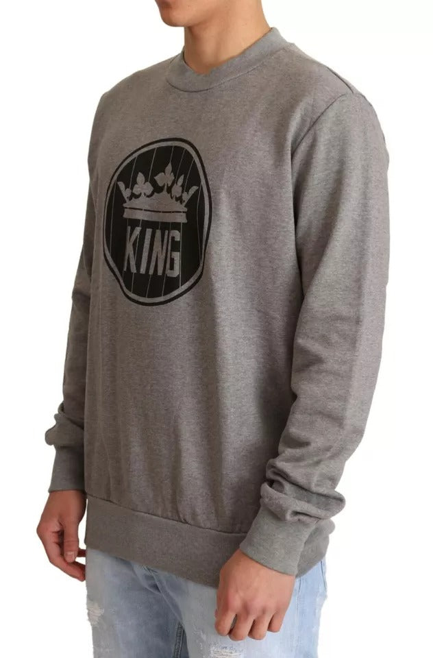 Grauer Pullover aus Baumwolle von Crown King