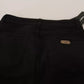 Schwarze Skinny-Jeans aus Baumwollstretch