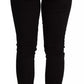 Schwarze Skinny-Jeans aus Baumwollstretch