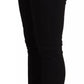 Schwarze Skinny-Jeans aus Baumwollstretch