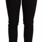 Schwarze Skinny-Jeans aus Baumwollstretch