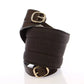 Brown D&G Leather Linnen Logo Belt