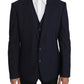 Blue Wool MARTINI Blazer Vest 2 Piece