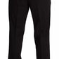 Schwarze formelle Skinny-Hose