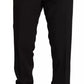 Schwarze formelle Skinny-Hose