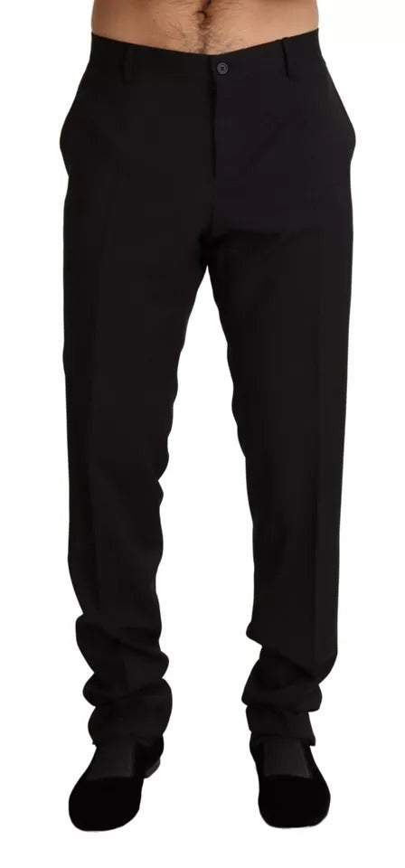 Schwarze formelle Skinny-Hose