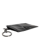 Black Calfskin Leather DG Logo Card Holder Wallet