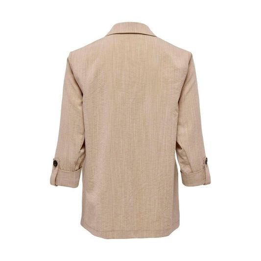 Abiti e blazer in viscosa beige