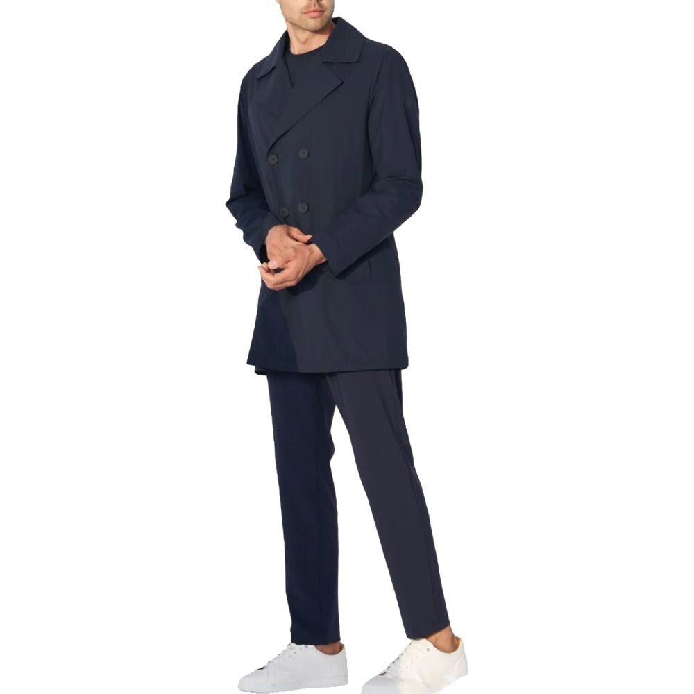 Blaue Polyester-Riciclato-Jacke