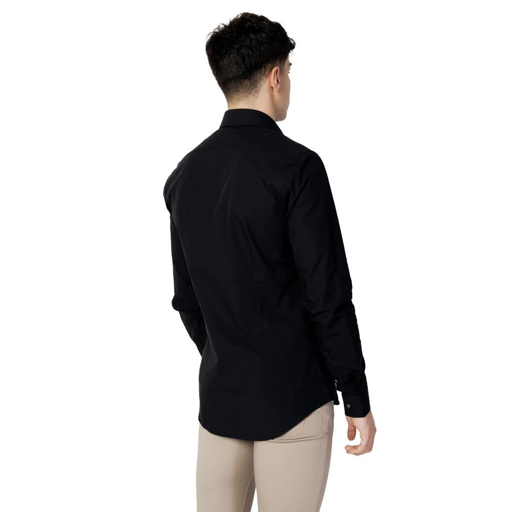 Camicia in cotone nero