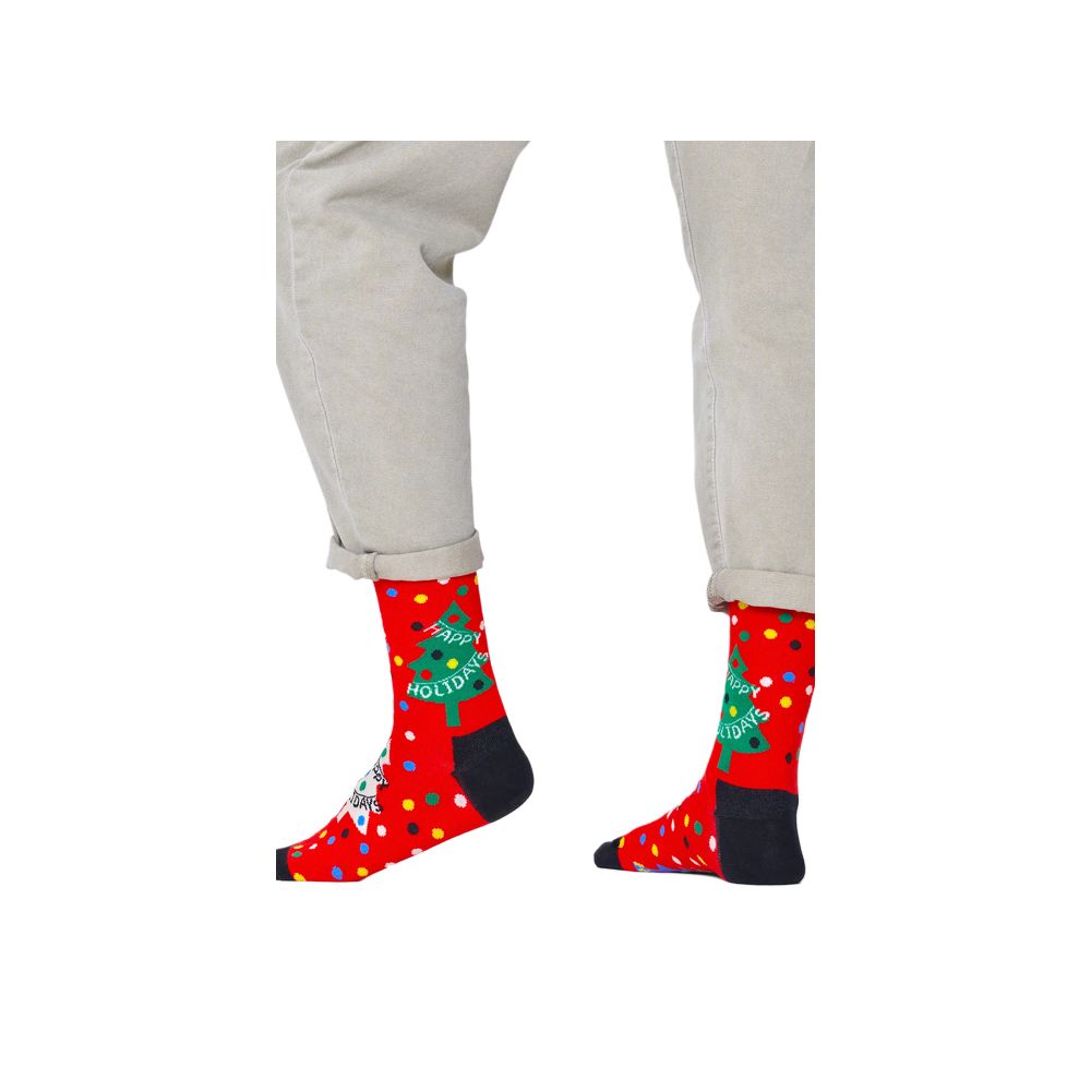 Rote Baumwollstrumpfhose und Socken