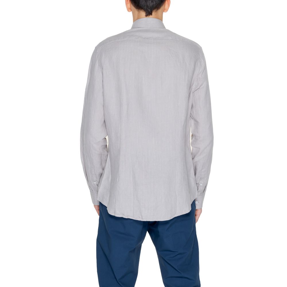 Camicia in lino beige