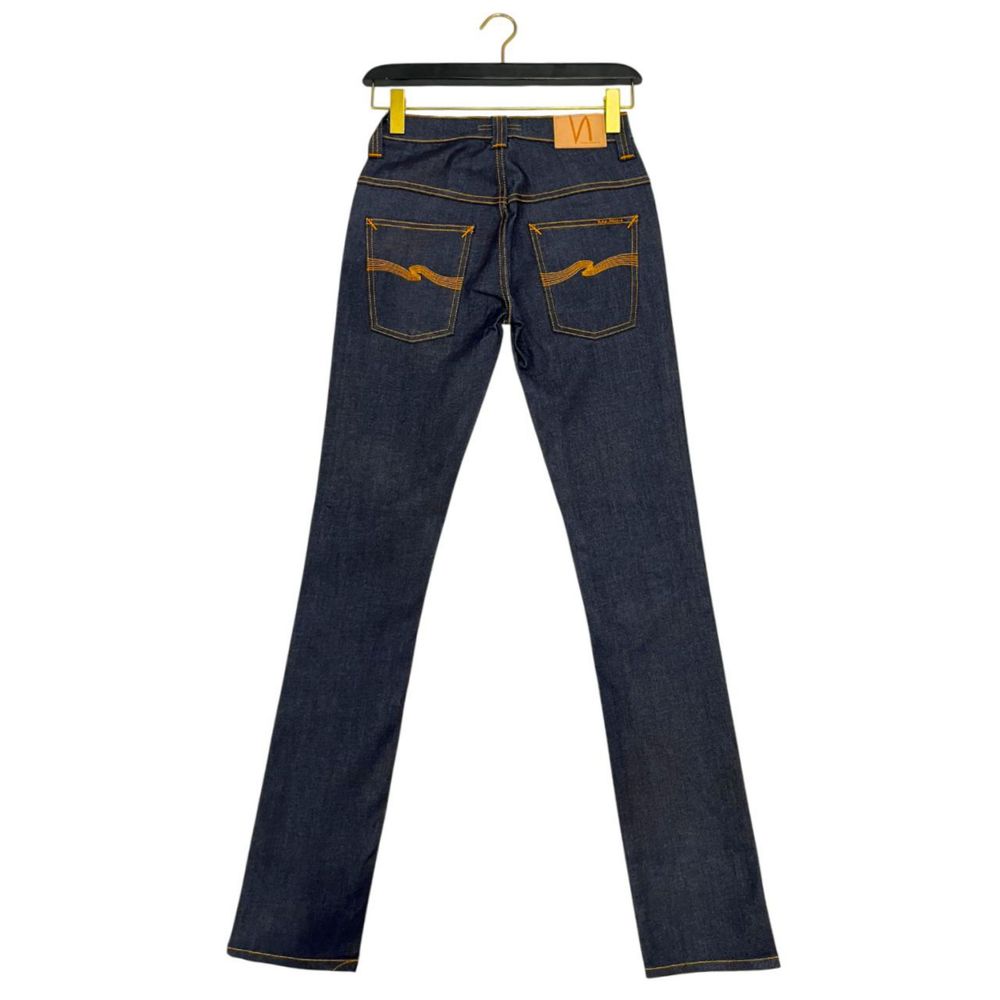 Blaue Baumwolljeans für Damen