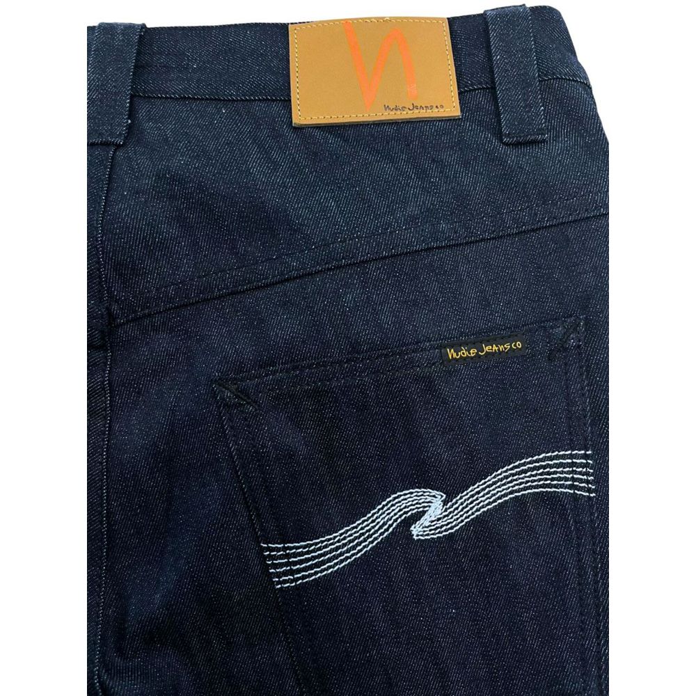 Nudie Jeans Blue Cotton Jeans Denim