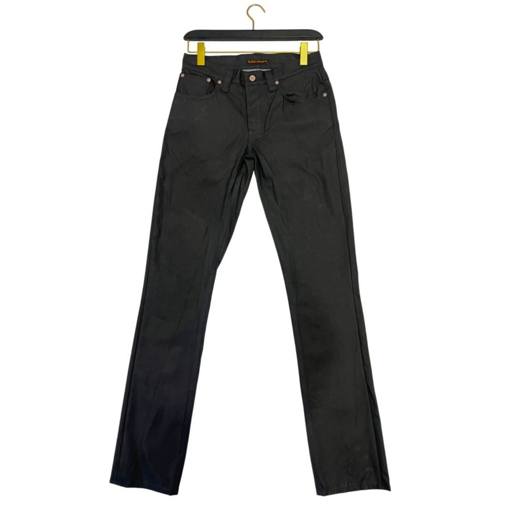 Jeans da uomo in cotone nero