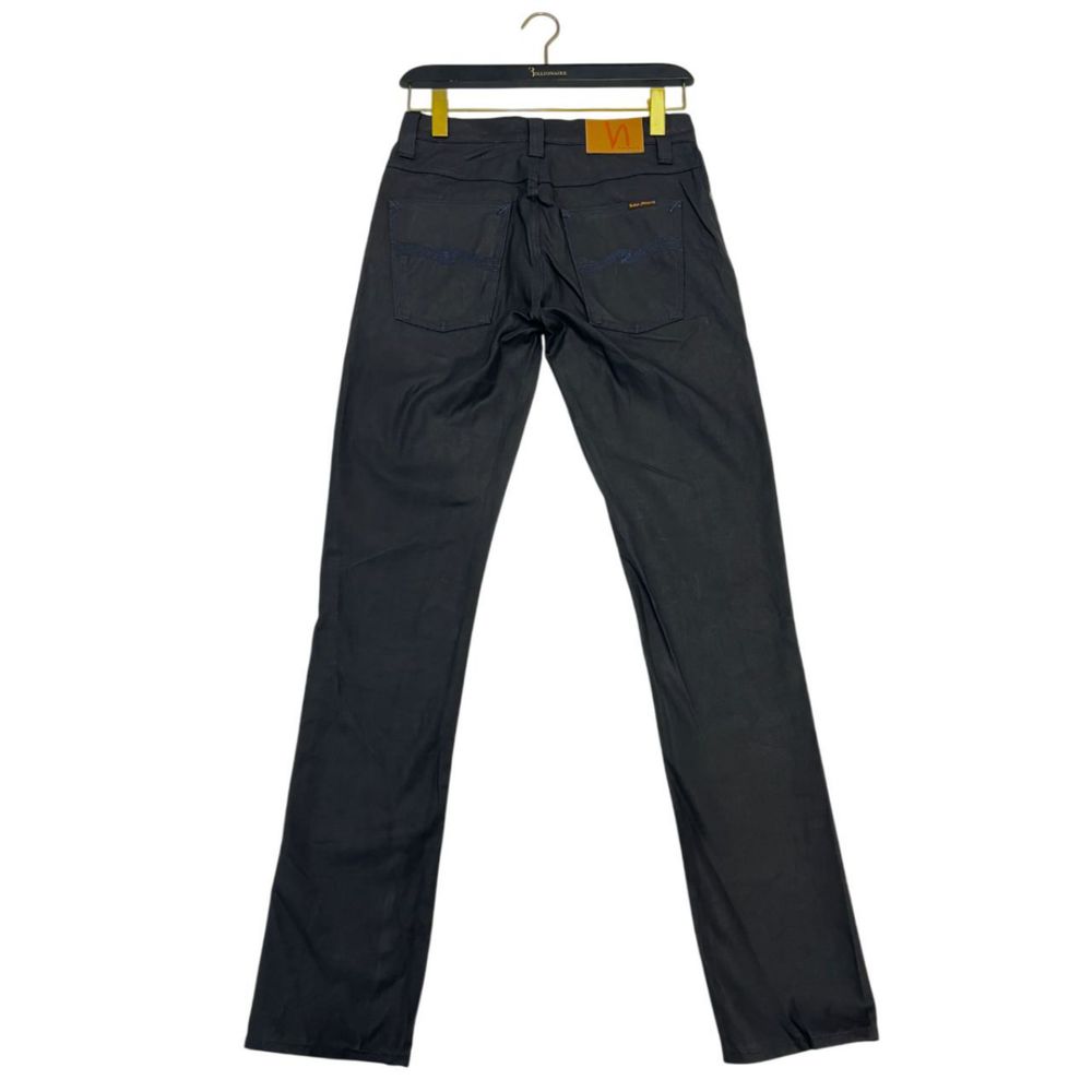 Nudie Jeans Black Cotton Jeans Denim
