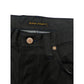 Jeans da uomo in cotone nero