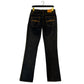 Jeans da uomo in cotone nero