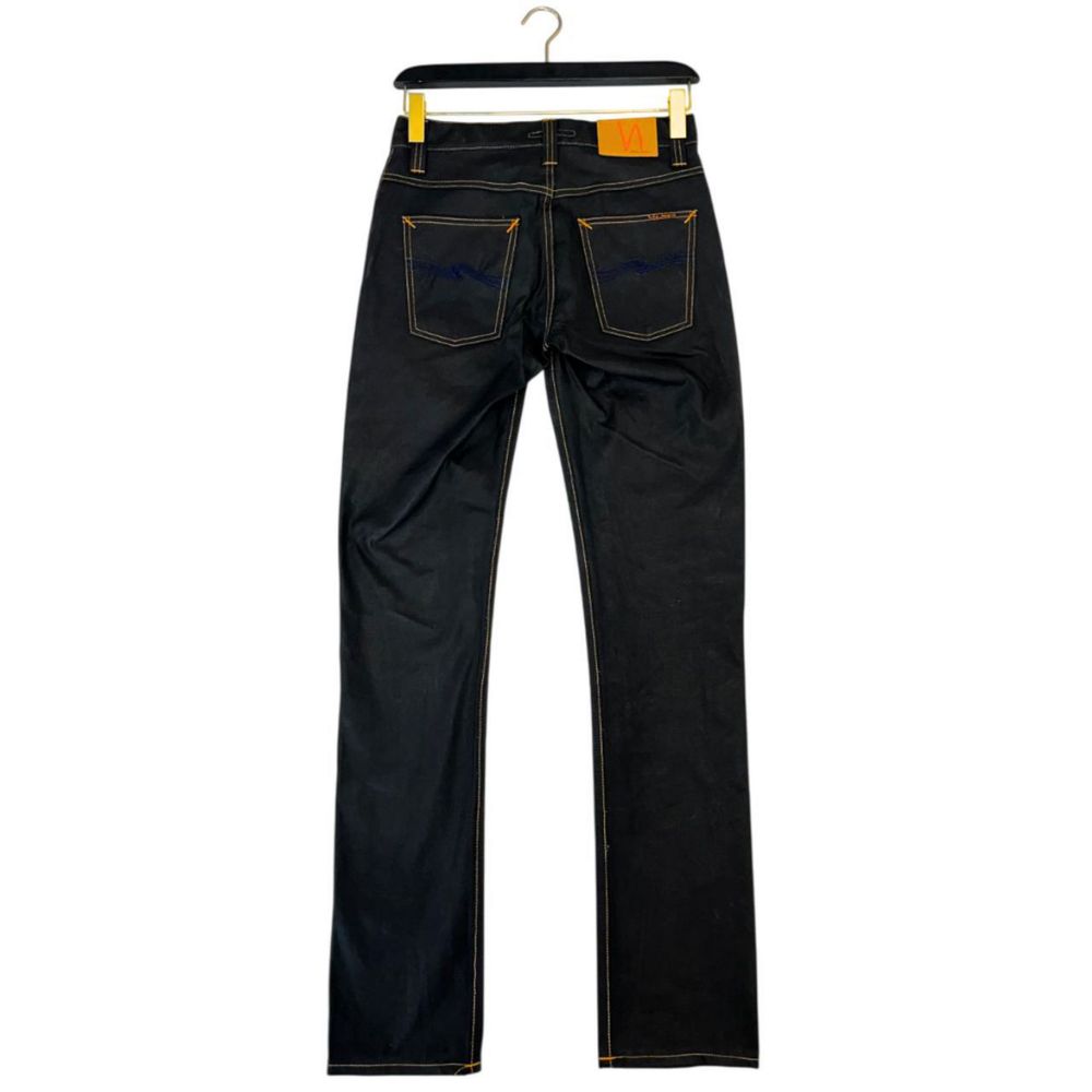 Jeans da uomo in cotone nero