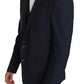 Blue Wool MARTINI Blazer Vest 2 Piece