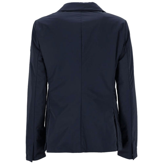 Blue Polyester Jackets & Coat