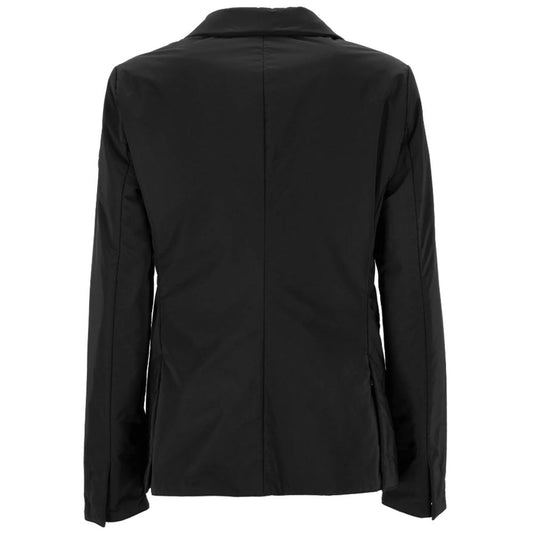 Black Polyester Jackets & Coat