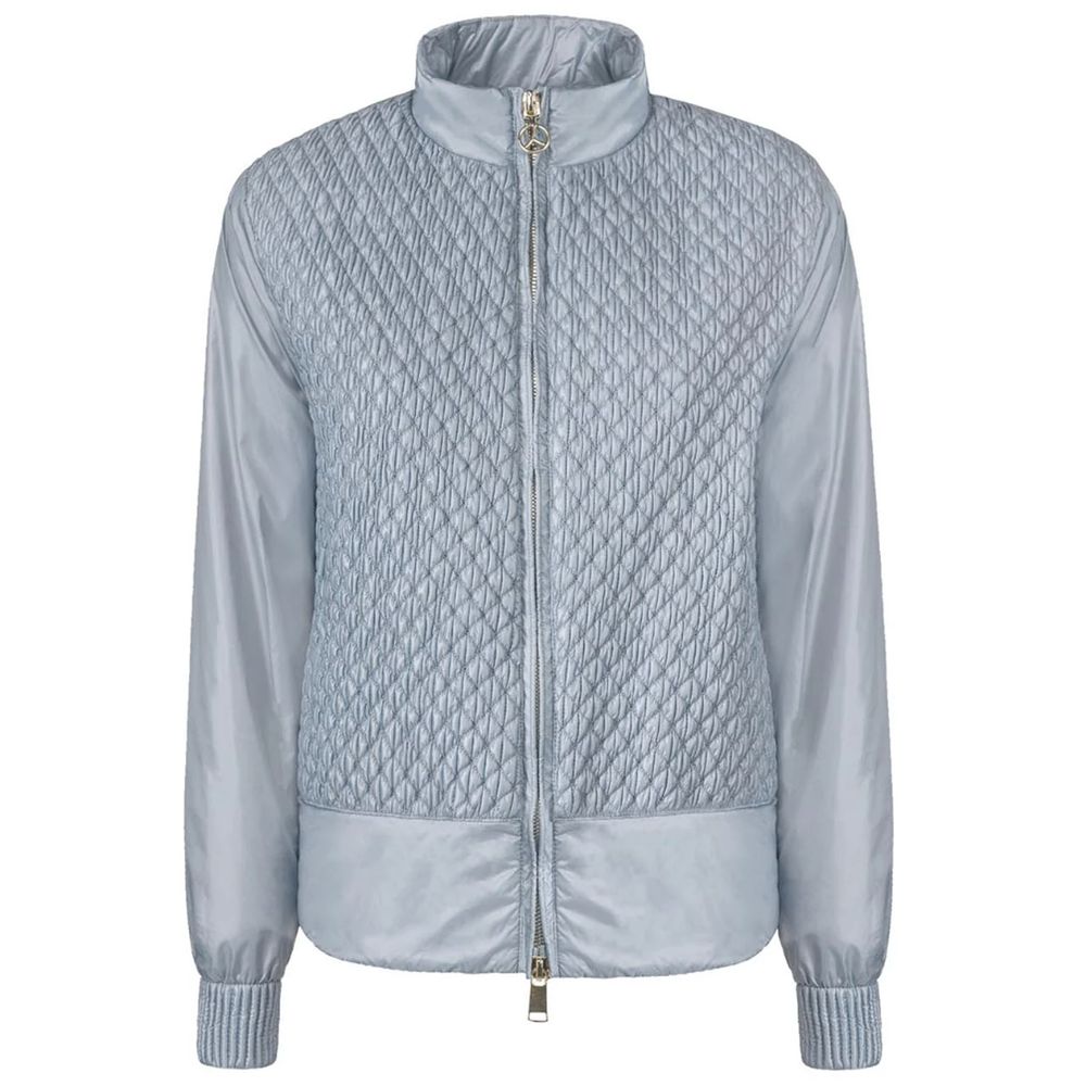 Light Blue Nylon Jackets & Coat