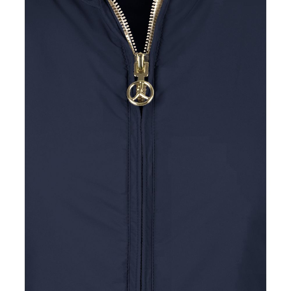 Gilet in nylon blu