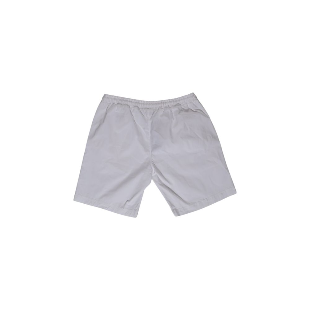 Weiße Baumwollshorts