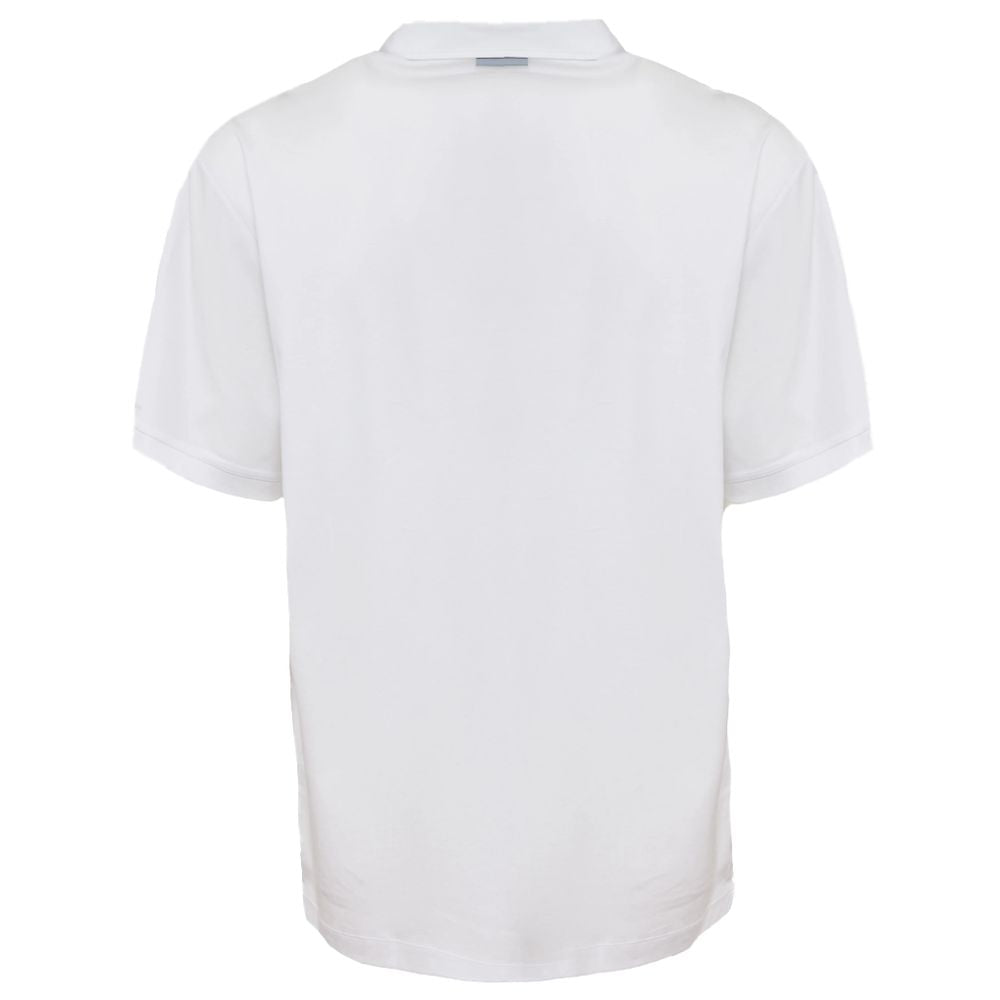 Weißes Poloshirt aus Baumwolle