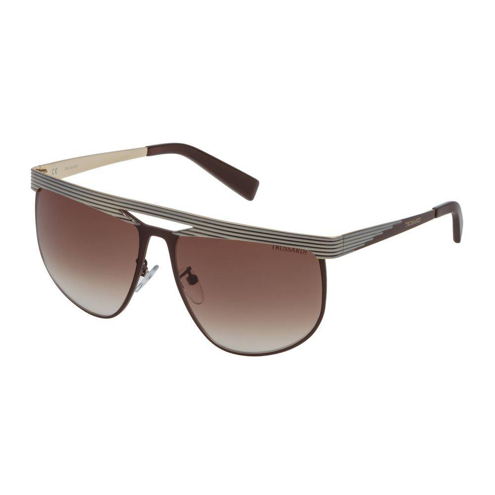 Brown Metal Sunglasses