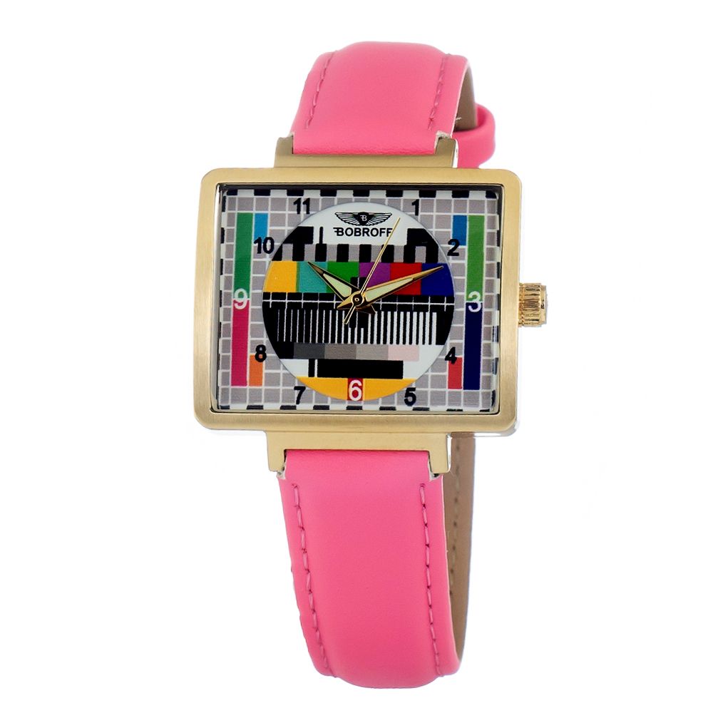 Multicolor Leather Watch