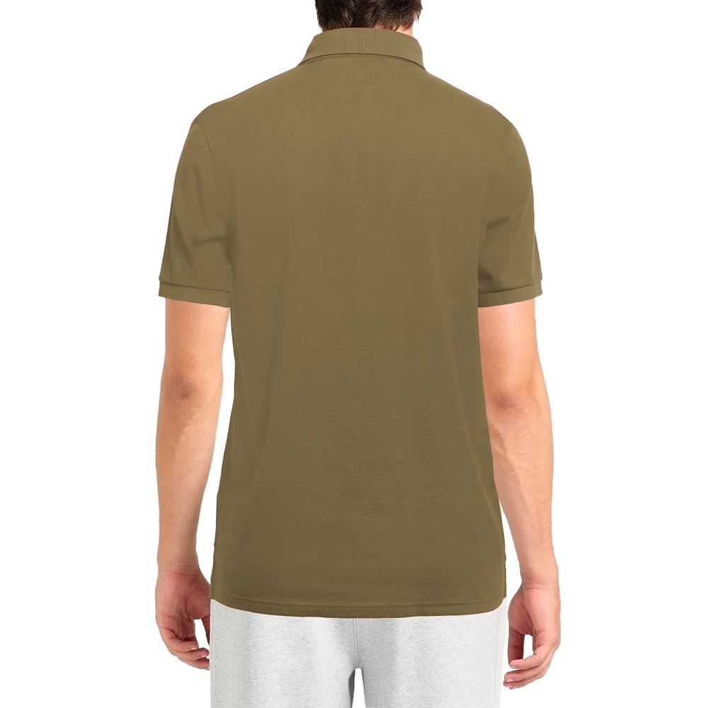 Grünes Poloshirt aus Baumwolle
