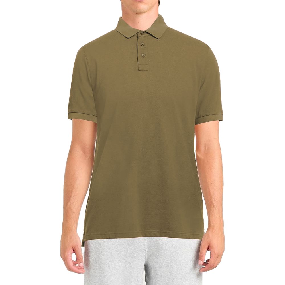 Grünes Poloshirt aus Baumwolle