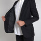 Black Long Sleeve Coat Blazer Jacket